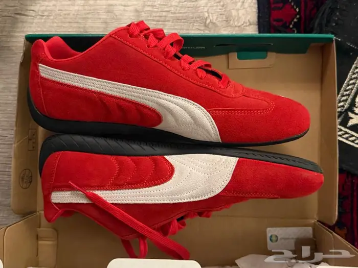 حذاء شوز بوما احمر Red speedcat puma shoes 2