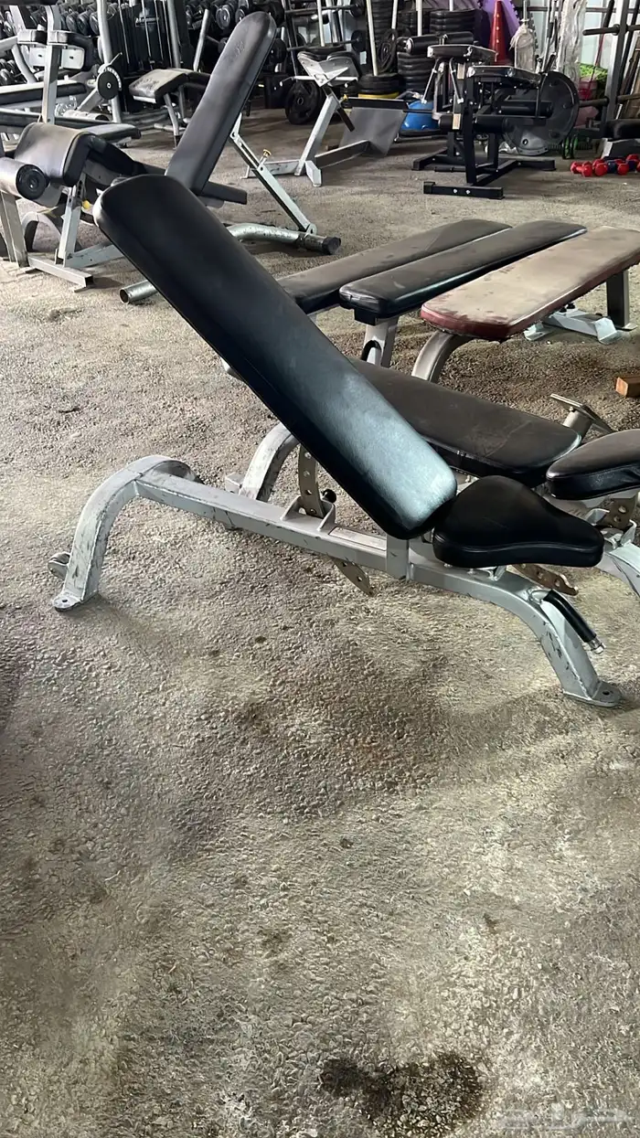 اجهزة نادي مستخدمة دنابل سير دراجة بنش أوزان بار اولمبي 20