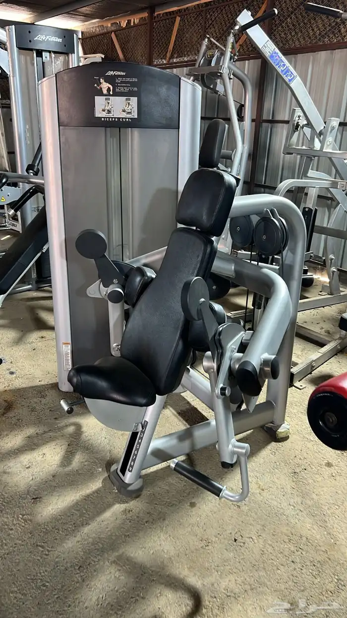 اجهزة نادي مستخدمة دنابل سير دراجة بنش أوزان بار اولمبي 16