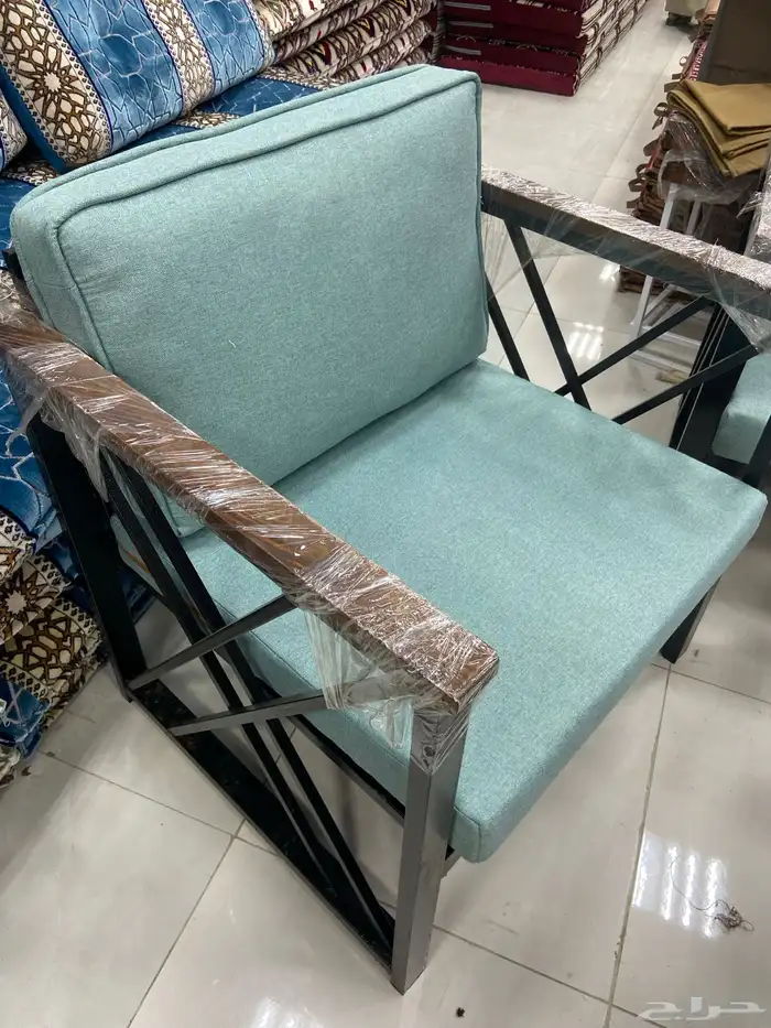 كراسي خارجية طقم حديد او خشب 26