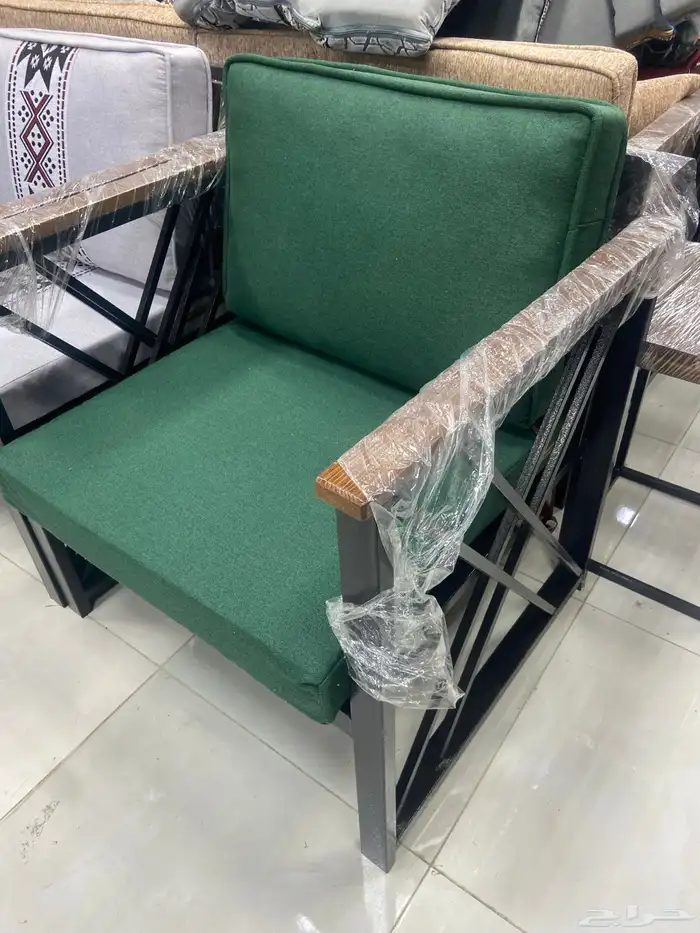 كراسي خارجية طقم حديد او خشب 22