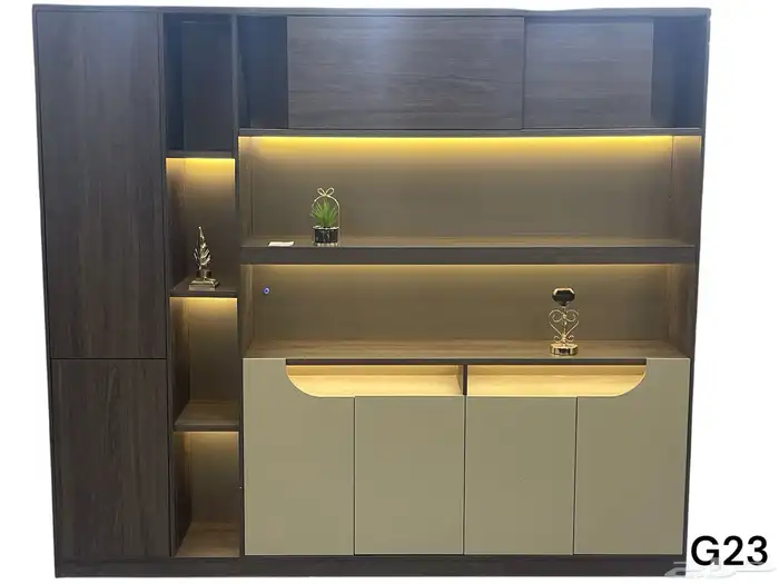 مودرن اثاث مكتبي طقم فخم وصل حديثا مكتب دولاب مكتبي طاولة 3