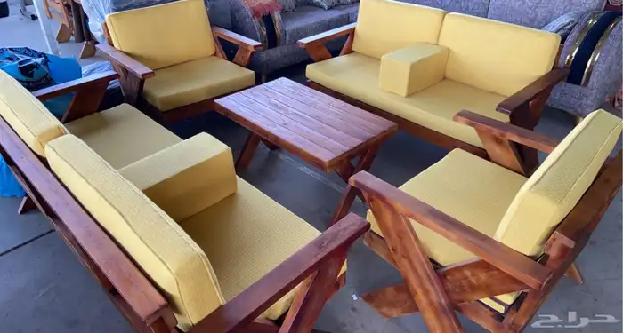 كراسي خارجية طقم حديد او خشب 32