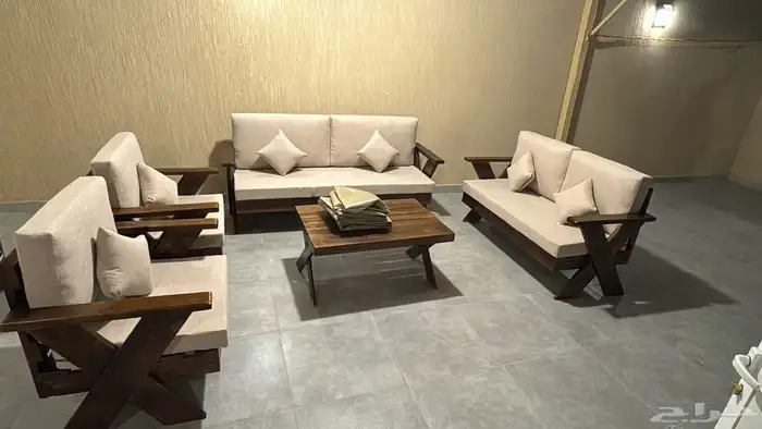 كراسي خارجية طقم حديد او خشب 11