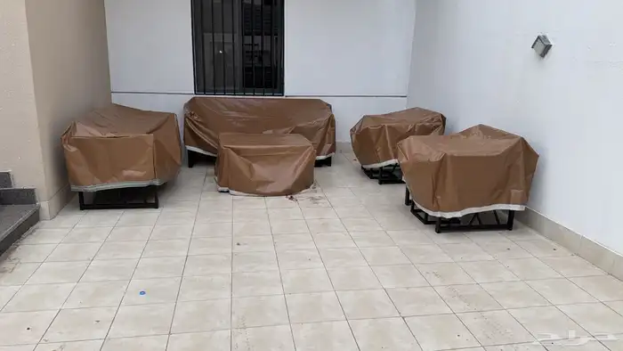 كراسي خارجية طقم حديد او خشب 35