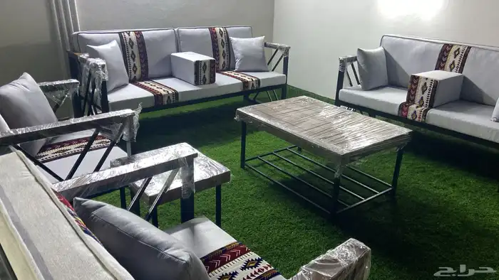 كراسي خارجية طقم حديد او خشب 21