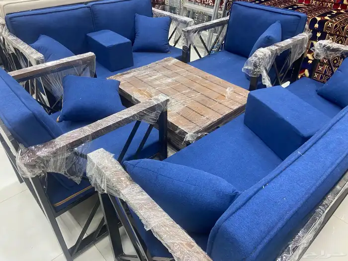 كراسي خارجية طقم حديد او خشب 4