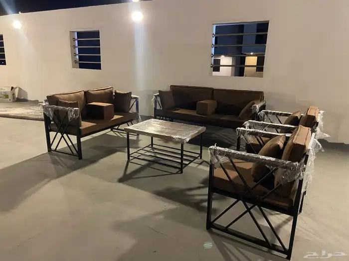 كراسي خارجية طقم حديد او خشب 5