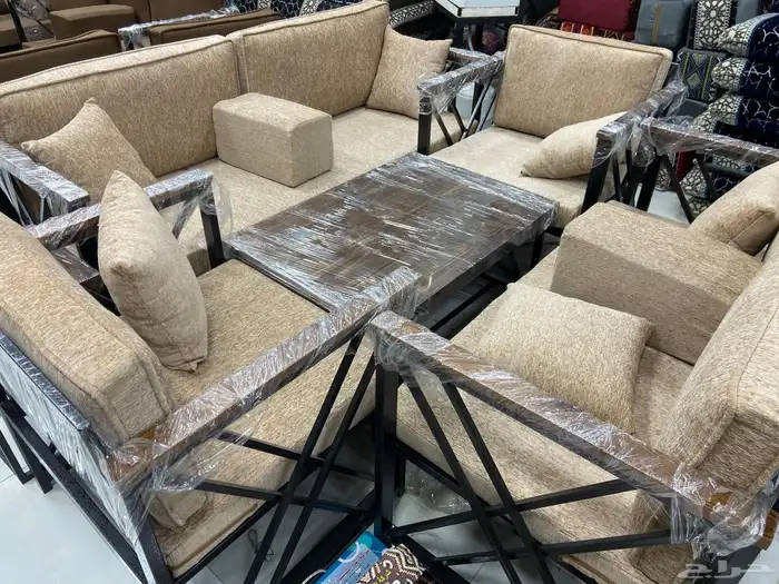 كراسي خارجية طقم حديد او خشب 18