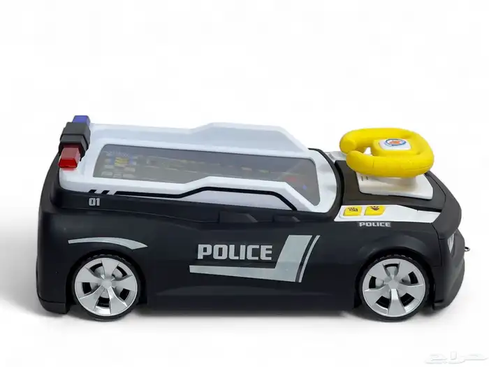 سيارة رالي للأطفال بمقود تفاعلي - لعبه سيارة بتصميم شرطة 6