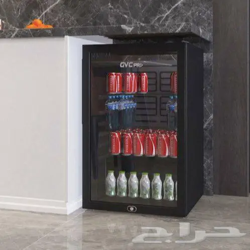 ثلاجه جي في سي برو GVRG-125 (70L) عرض باب زجاج جديدة GVC PRO 1
