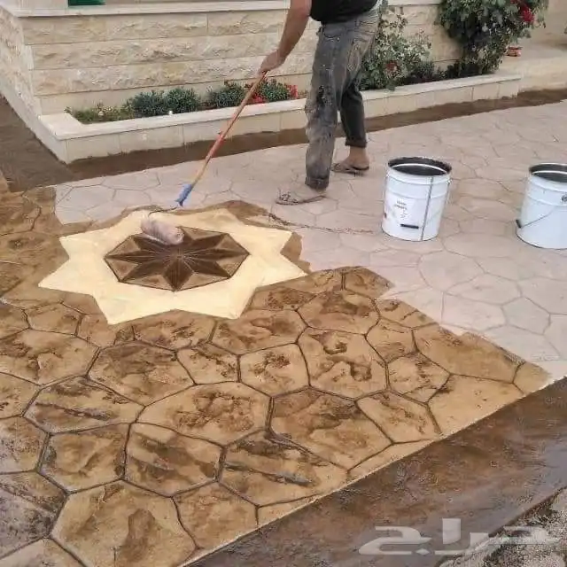 معلم صبة مروحة صبة مطبوعة أرضيات ايبوكسي 7