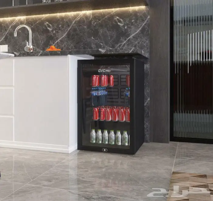 ثلاجه جي في سي برو GVRG-125 (70L) عرض باب زجاج جديدة GVC PRO 0