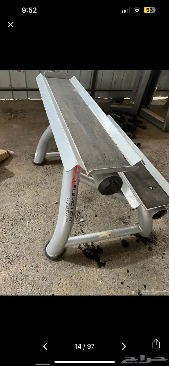 اجهزة نادي مستخدمة دنابل سير دراجة بنش أوزان بار اولمبي 53
