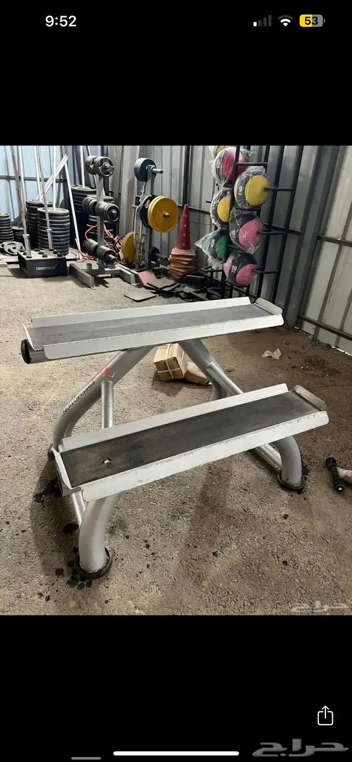 اجهزة نادي مستخدمة دنابل سير دراجة بنش أوزان بار اولمبي 52