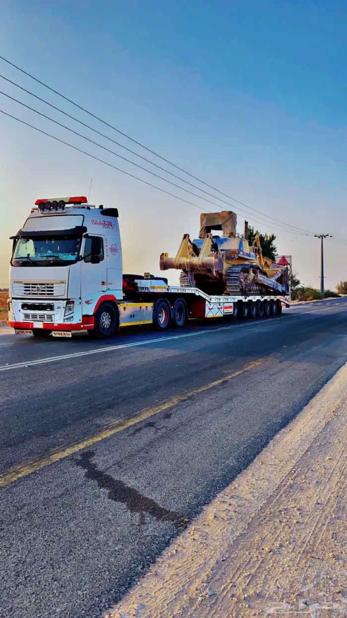لوبد لنقل المعدات الثقيلة متواجد في الدمام مع مكرة سحب 6