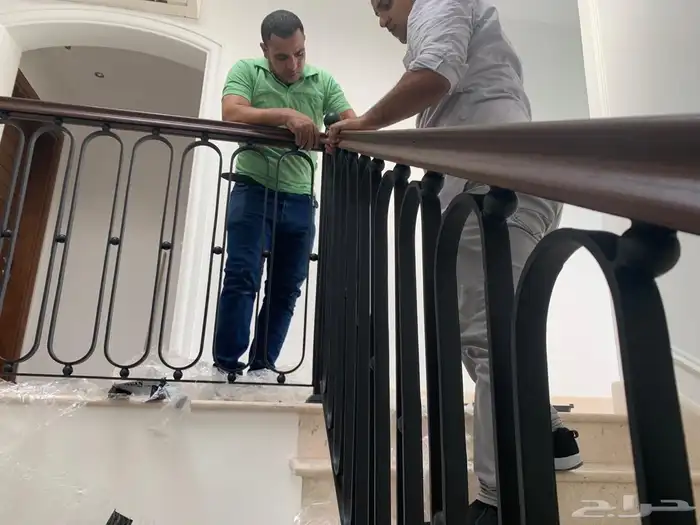 مصنع حداده ابواب وسلالم دربزينات درج شبابيك حماية حديد 23