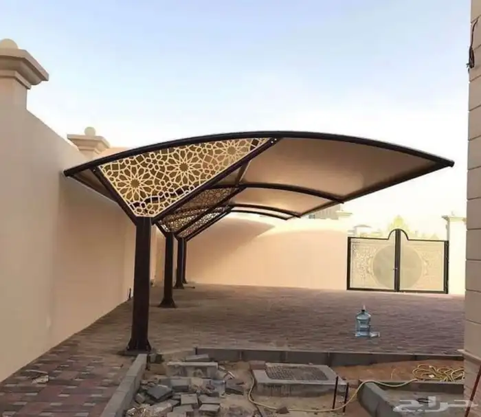 مظلات سيارات مواقف سيارات بي في سي 21