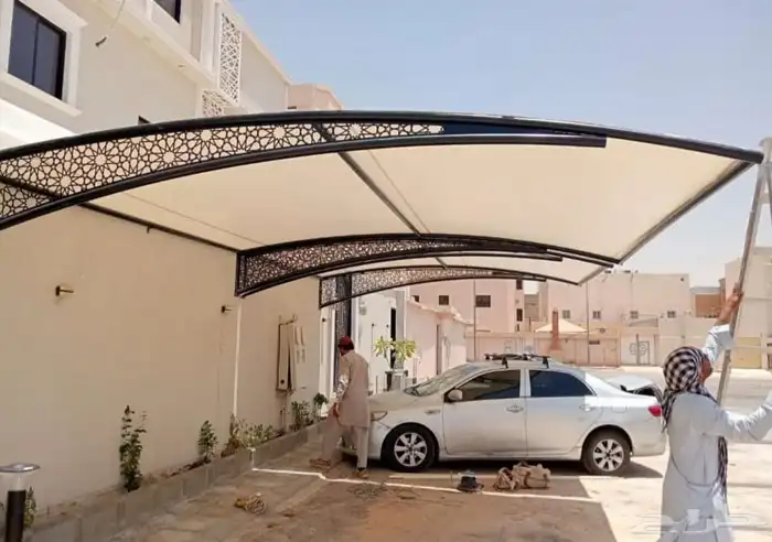 مظلات سيارات مواقف سيارات بي في سي 3