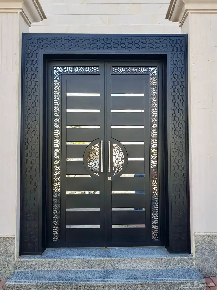 مصنع حداده ابواب وسلالم دربزينات درج شبابيك حماية حديد 19