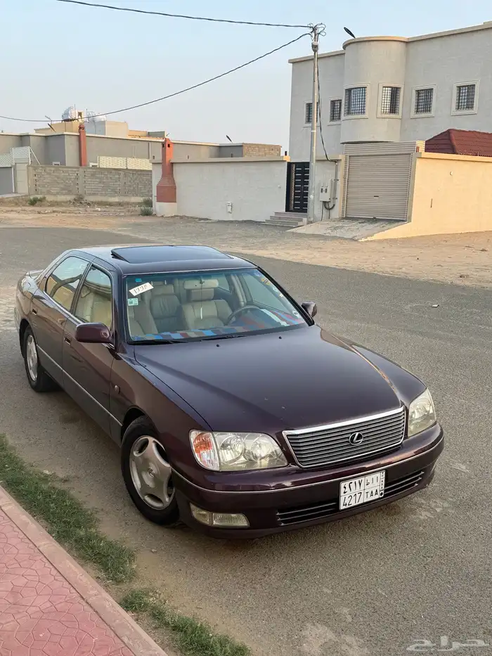 لكزس ال اس 400 سعودي عنابي . مجدد كامل اصلي 49