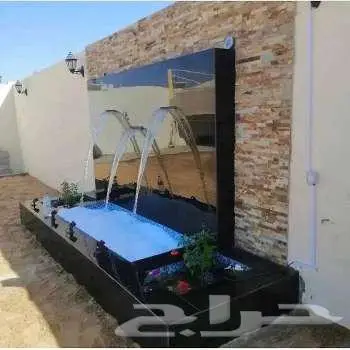 تنسيق حدائق ثيل طبيعي ياباني انتورو فرنسي عشب صناعي مظلات 13