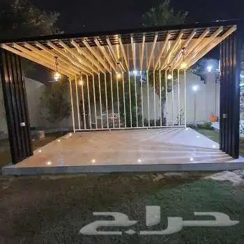 تنسيق حدائق ثيل طبيعي ياباني انتورو فرنسي عشب صناعي مظلات 15