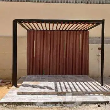 تنسيق حدائق ثيل طبيعي ياباني انتورو فرنسي عشب صناعي مظلات 6