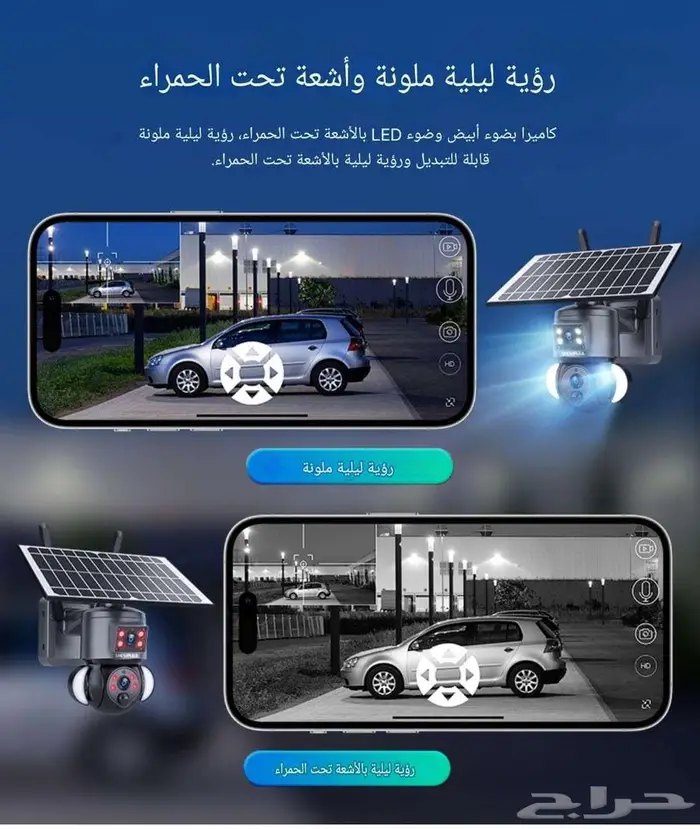 كاميرا 4k 8MP تعمل بالطاقة الشمسية عدسة مزدوجة 14