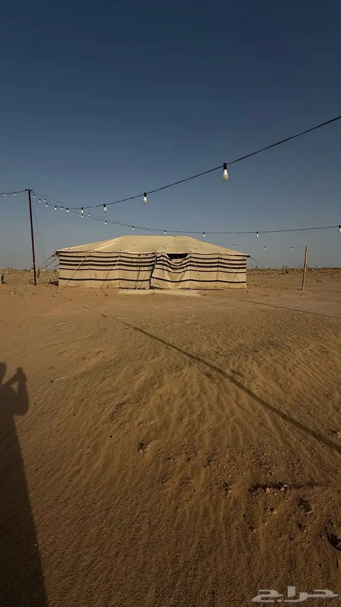 بيت شعر ابيض شبه جديد مع الاثاث 2