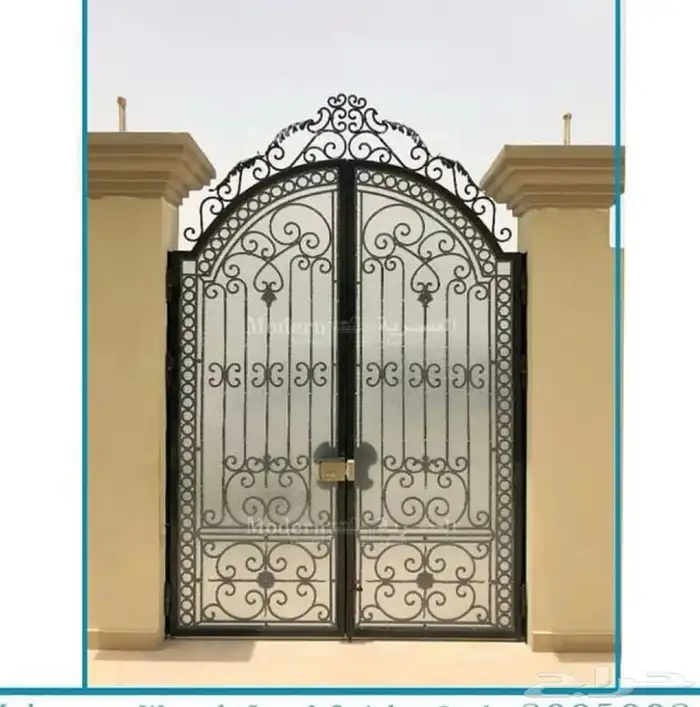 مصنع حداده ابواب وسلالم دربزينات درج شبابيك حماية حديد 0