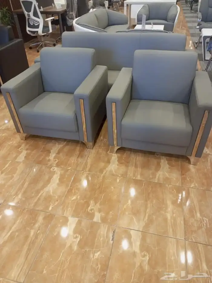 office sofa sets جديد كنب جلد مكتبي صيني و اثاث مكتب طقم 13