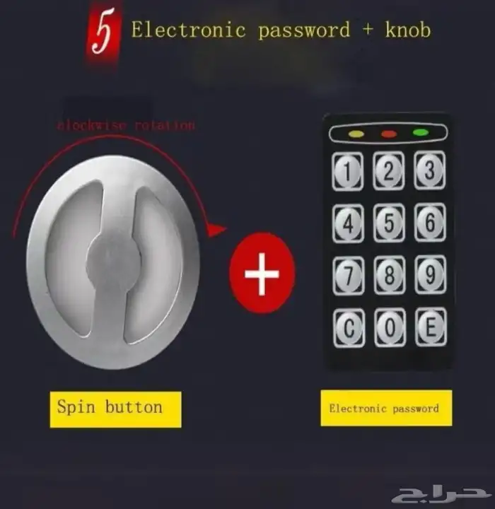 خذنة رقمية مع مفتاحين 8