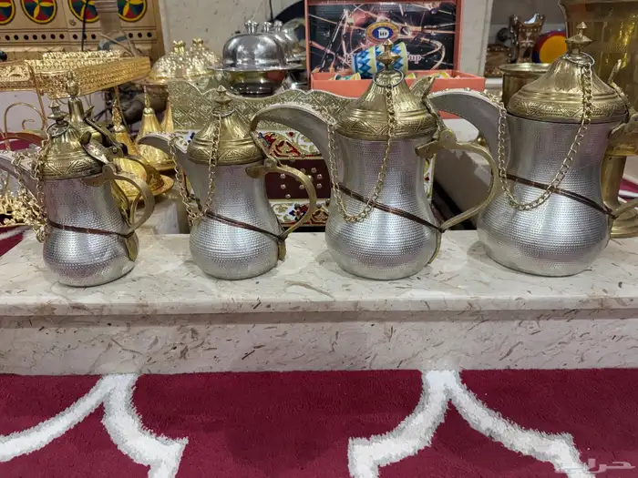 للبيع عدد 4 دلال حب رمان نحاس اصلي صناعه سوريه ورباب جديد 0
