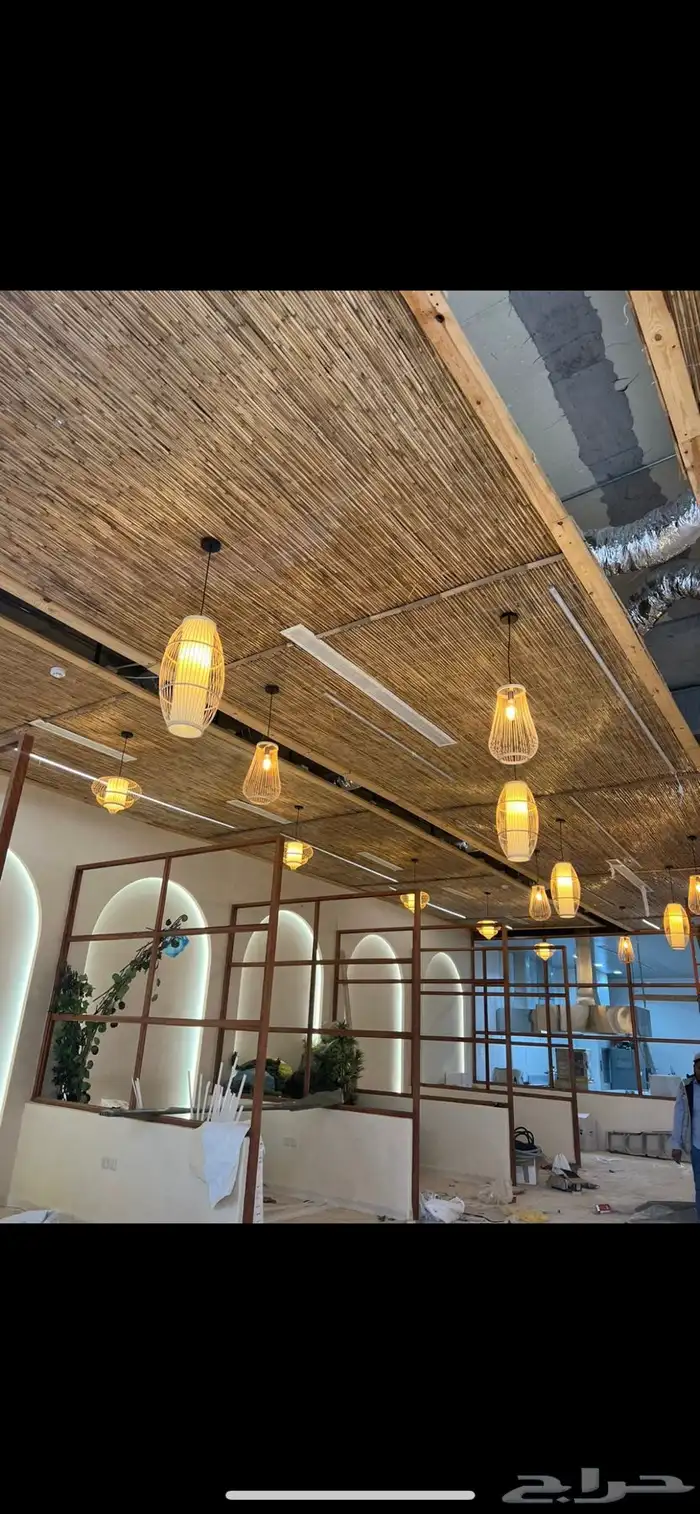 خيزران مظلات وحواجز وقش 9