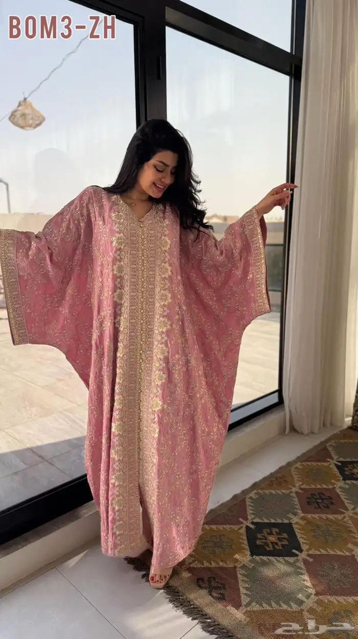 جلابيات خليجي الماس مع تطريز يدوي 5