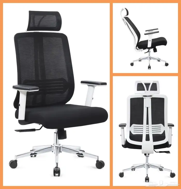 office chairs جديد كرسي مكتبية جلد ثابت و دوار و كراسي مكتب 11
