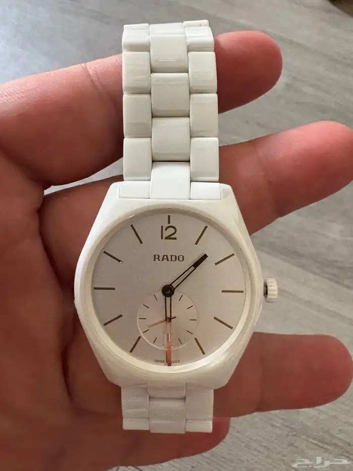 ساعة رادو سيراميك ابيض 0