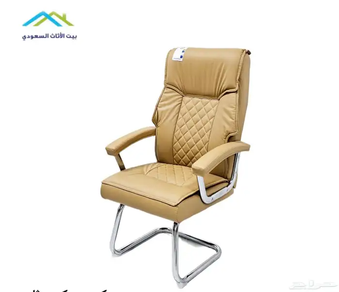 office chairs جديد كرسي مكتبية جلد ثابت و دوار و كراسي مكتب 0