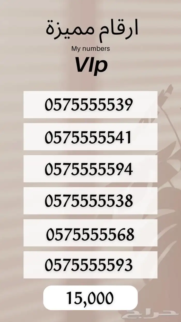ارقام مميرة 14