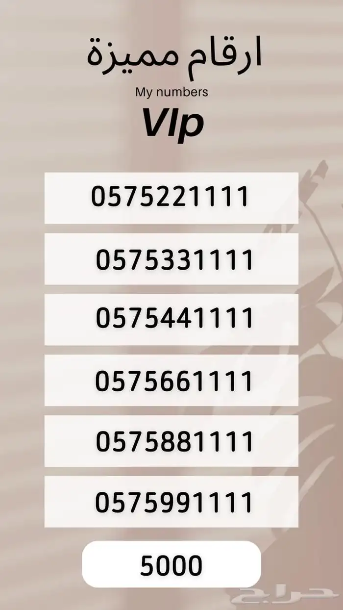 ارقام مميرة 40