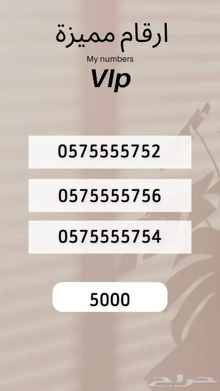 ارقام مميرة 2