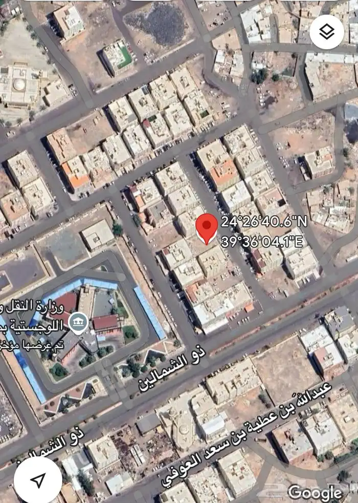 ارض للبيع مساحه 592.17 0