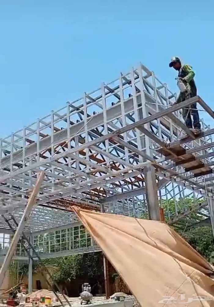 مقاولات فلل و ملاحق و شاليهات بنظام الهيكل الحديدي البارد 2