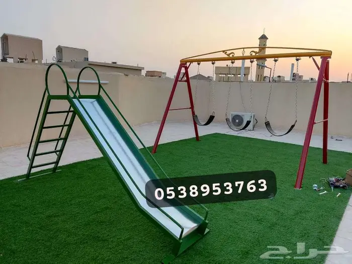 متوفر جميع المراجيح والجلسات الحديدية والألعاب 36