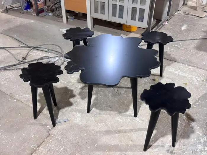 طاولات تقديم فاخرة خشب شجر 5