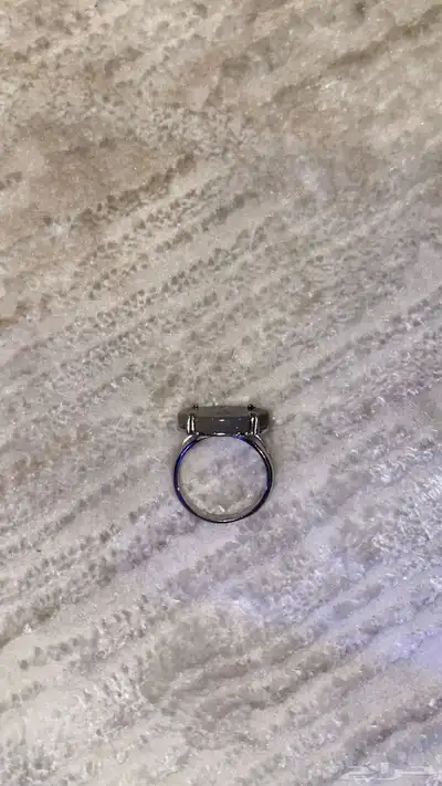 خاتم ملكي مخالب فضة حجر عقيق مموج 8