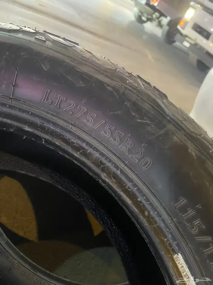 كفرات نص حجري مقاس 275 55 20 3