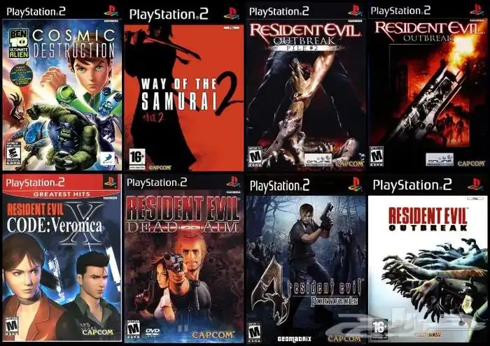 العاب سوني 2 PS2 منسوخة كوبي اشرطة 50