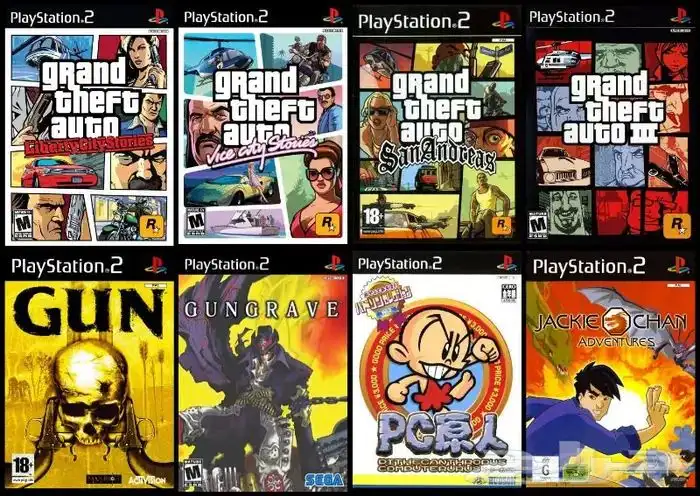 العاب سوني 2 PS2 منسوخة كوبي اشرطة 73